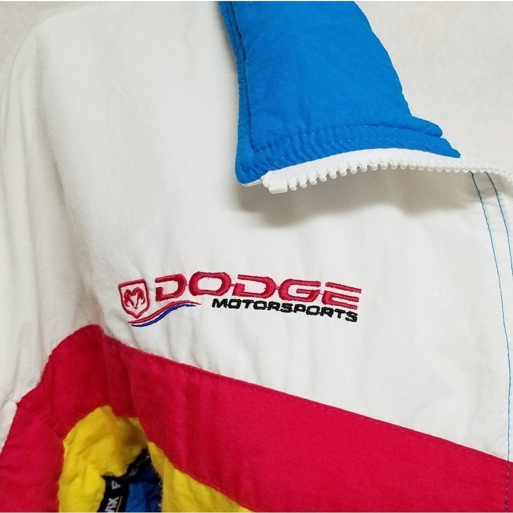 RARE Vintage 80s Swingstar Dodge Motorsports Dana Racing Colorblock Windbreaker - Picture 4 of 16